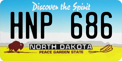 ND license plate HNP686