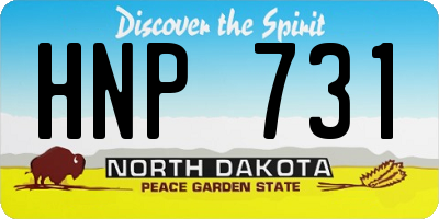 ND license plate HNP731