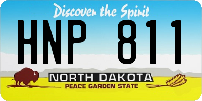 ND license plate HNP811