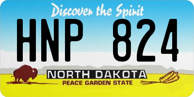 ND license plate HNP824