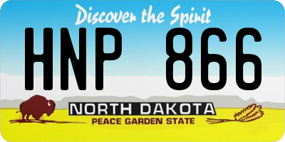 ND license plate HNP866