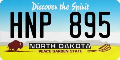 ND license plate HNP895