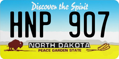 ND license plate HNP907