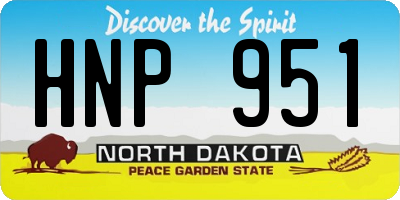 ND license plate HNP951