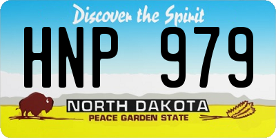 ND license plate HNP979