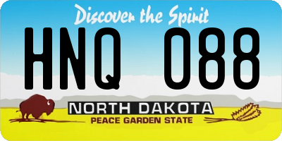 ND license plate HNQ088