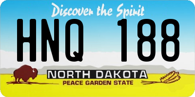 ND license plate HNQ188