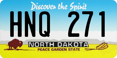 ND license plate HNQ271