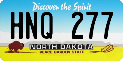 ND license plate HNQ277
