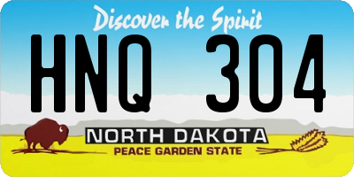 ND license plate HNQ304