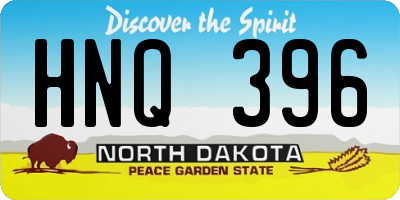 ND license plate HNQ396