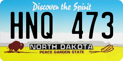 ND license plate HNQ473