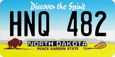 ND license plate HNQ482