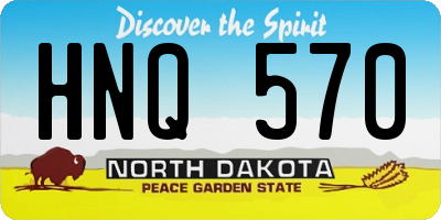 ND license plate HNQ570