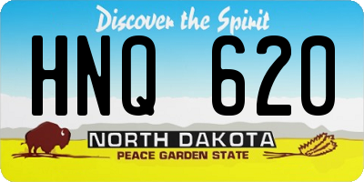 ND license plate HNQ620