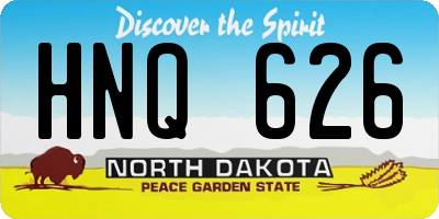 ND license plate HNQ626