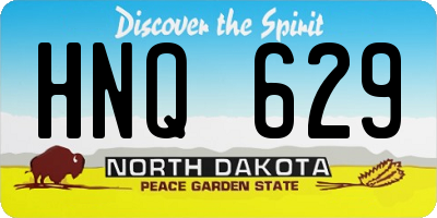 ND license plate HNQ629