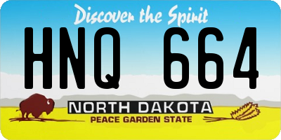 ND license plate HNQ664