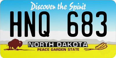 ND license plate HNQ683