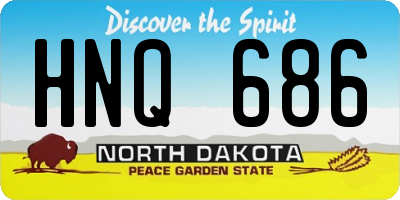 ND license plate HNQ686