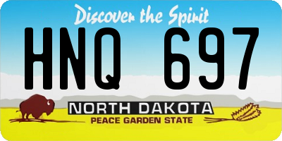 ND license plate HNQ697