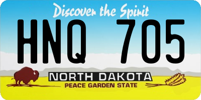 ND license plate HNQ705