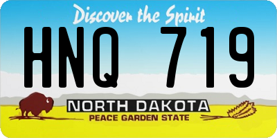 ND license plate HNQ719