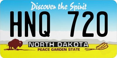 ND license plate HNQ720