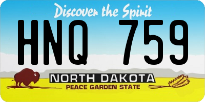 ND license plate HNQ759