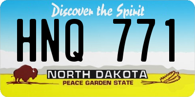 ND license plate HNQ771