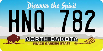 ND license plate HNQ782