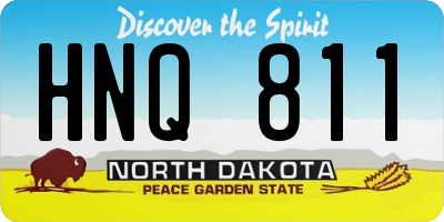 ND license plate HNQ811