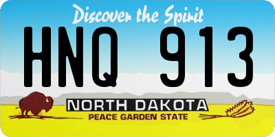 ND license plate HNQ913