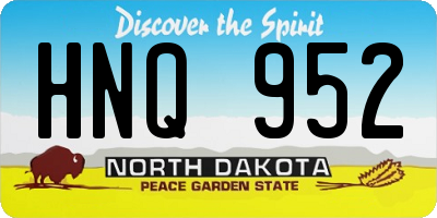 ND license plate HNQ952