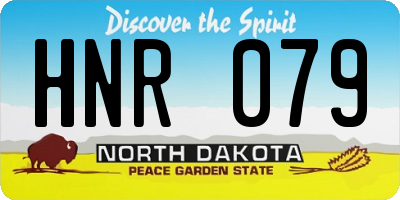 ND license plate HNR079