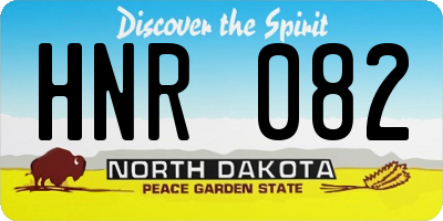 ND license plate HNR082