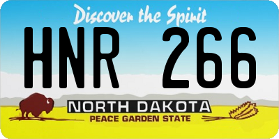 ND license plate HNR266