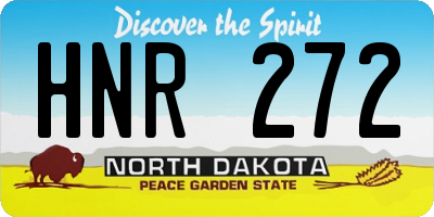 ND license plate HNR272