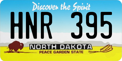 ND license plate HNR395