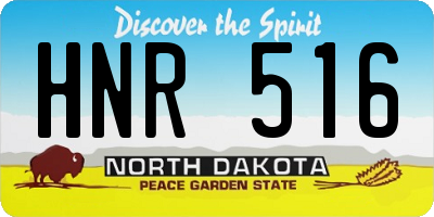 ND license plate HNR516