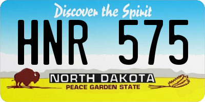 ND license plate HNR575