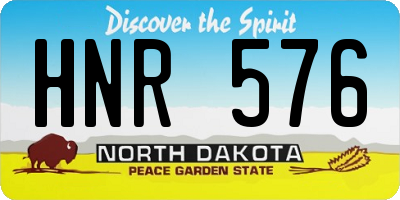 ND license plate HNR576