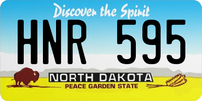 ND license plate HNR595