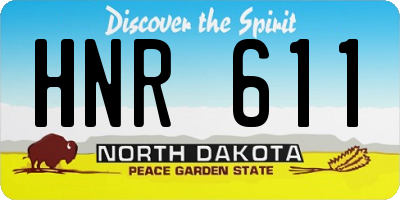 ND license plate HNR611