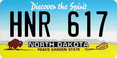 ND license plate HNR617