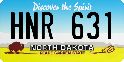 ND license plate HNR631