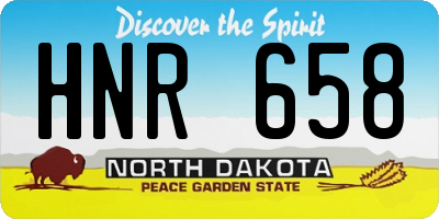 ND license plate HNR658