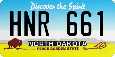 ND license plate HNR661