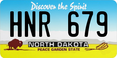 ND license plate HNR679