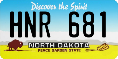 ND license plate HNR681